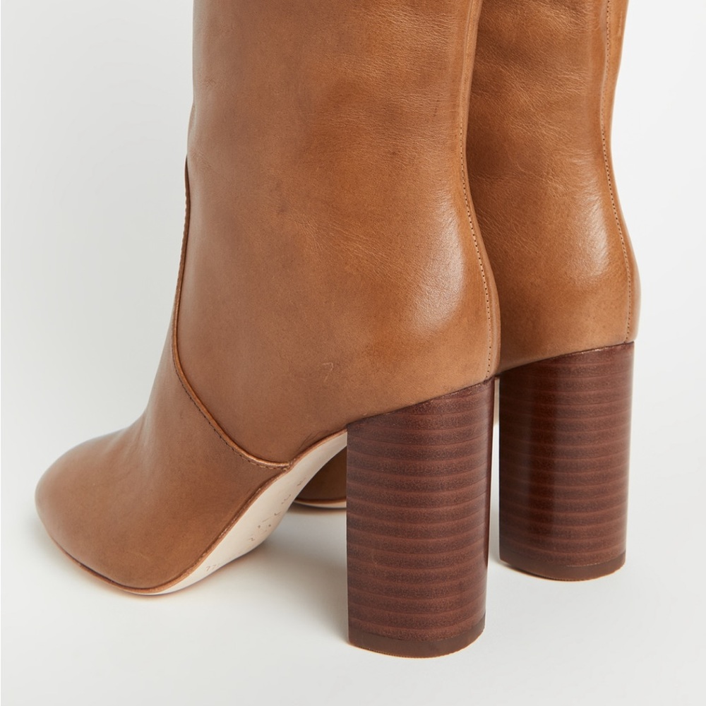Loeffler Randall Goldy tall boots in Safari. Size 6.5